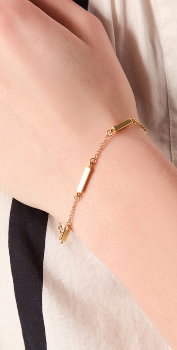 Lyst Jennifer Zeuner Mini Bar Bracelet In Metallic Gallery