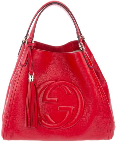 Gucci Soho Cellarius Hobo in Red | Lyst