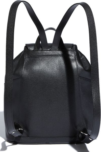 Longchamp Leather Backpack in Black | Lyst
