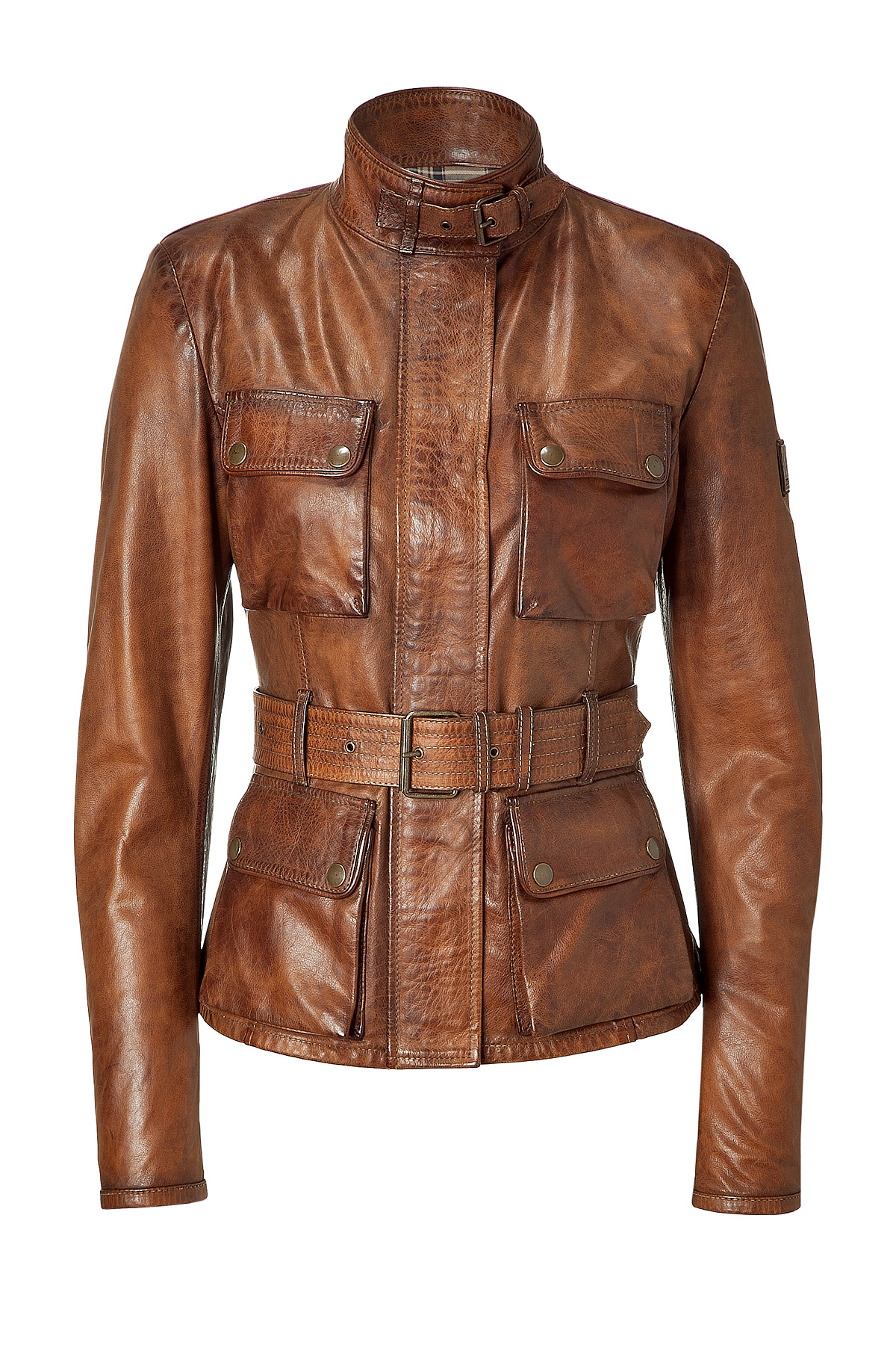 Belstaff Brown Triumph Leather Jacket in Brown | Lyst