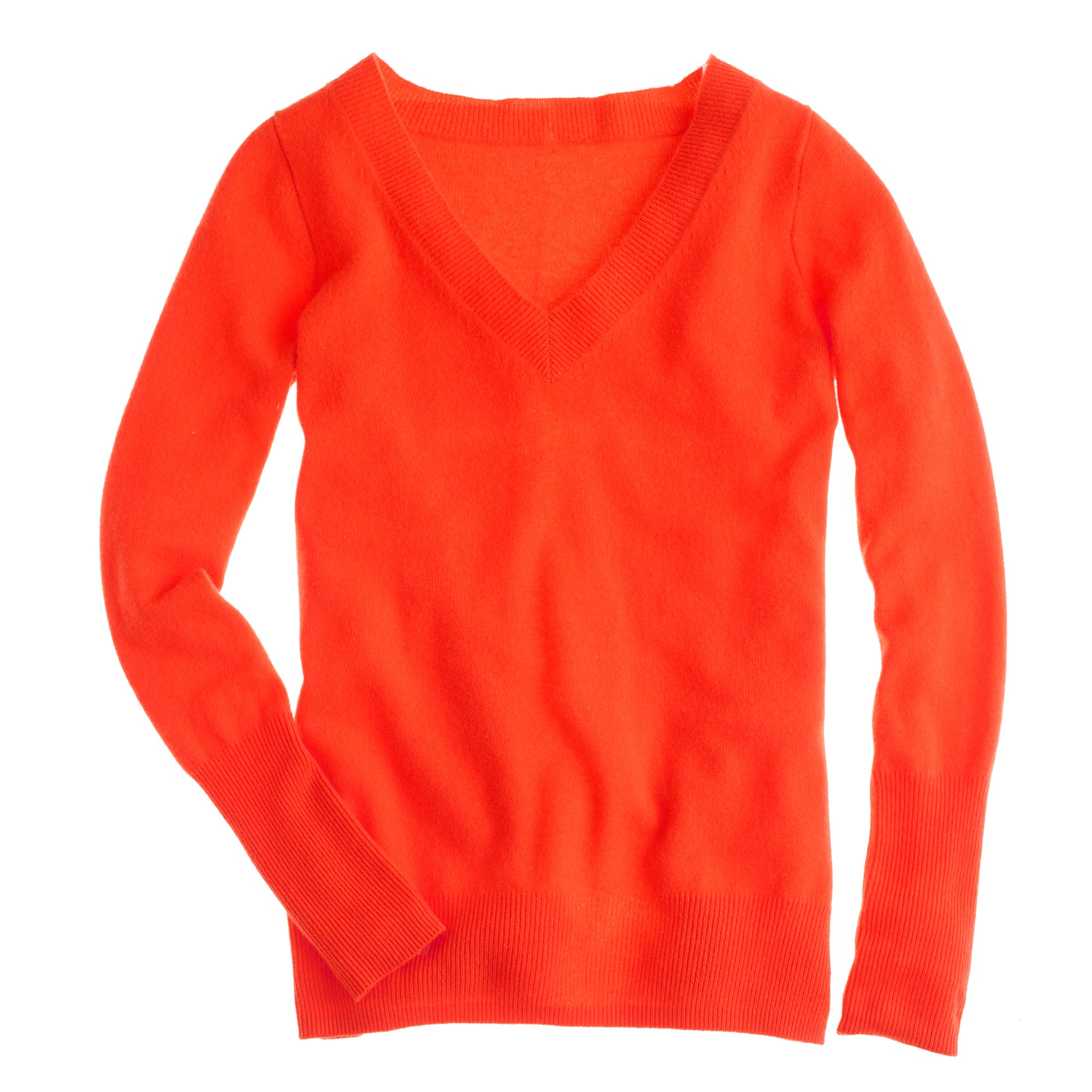 J.crew Cashmere V-neck Sweater in Pink | Lyst