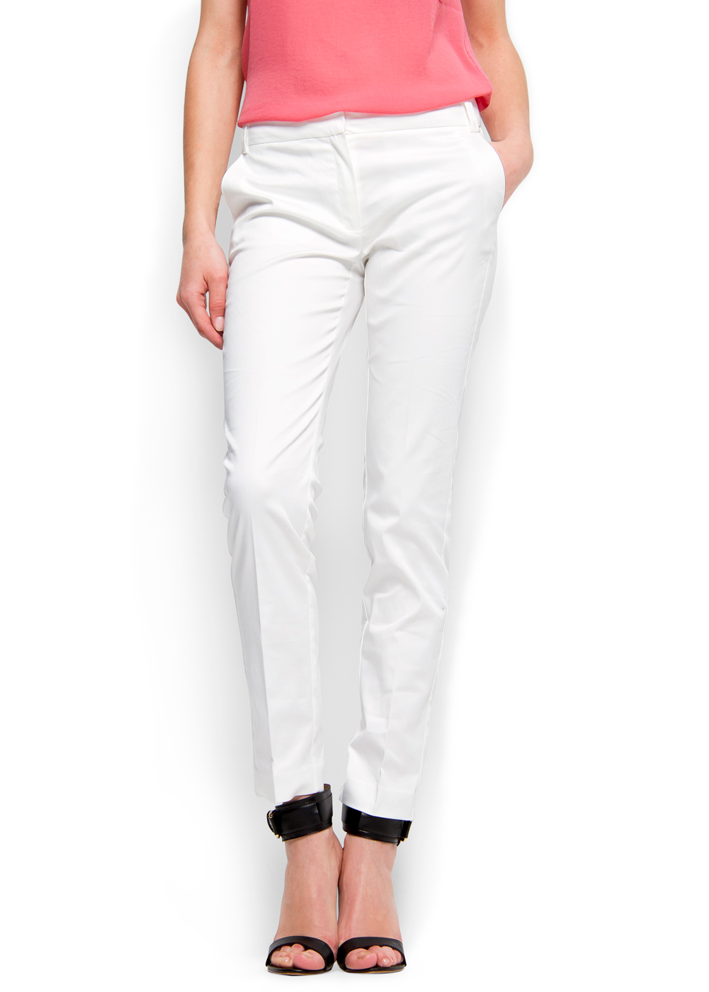 cropped chino trousers