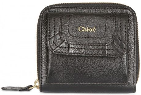 Chloé Paraty Mini Wallet in Black | Lyst