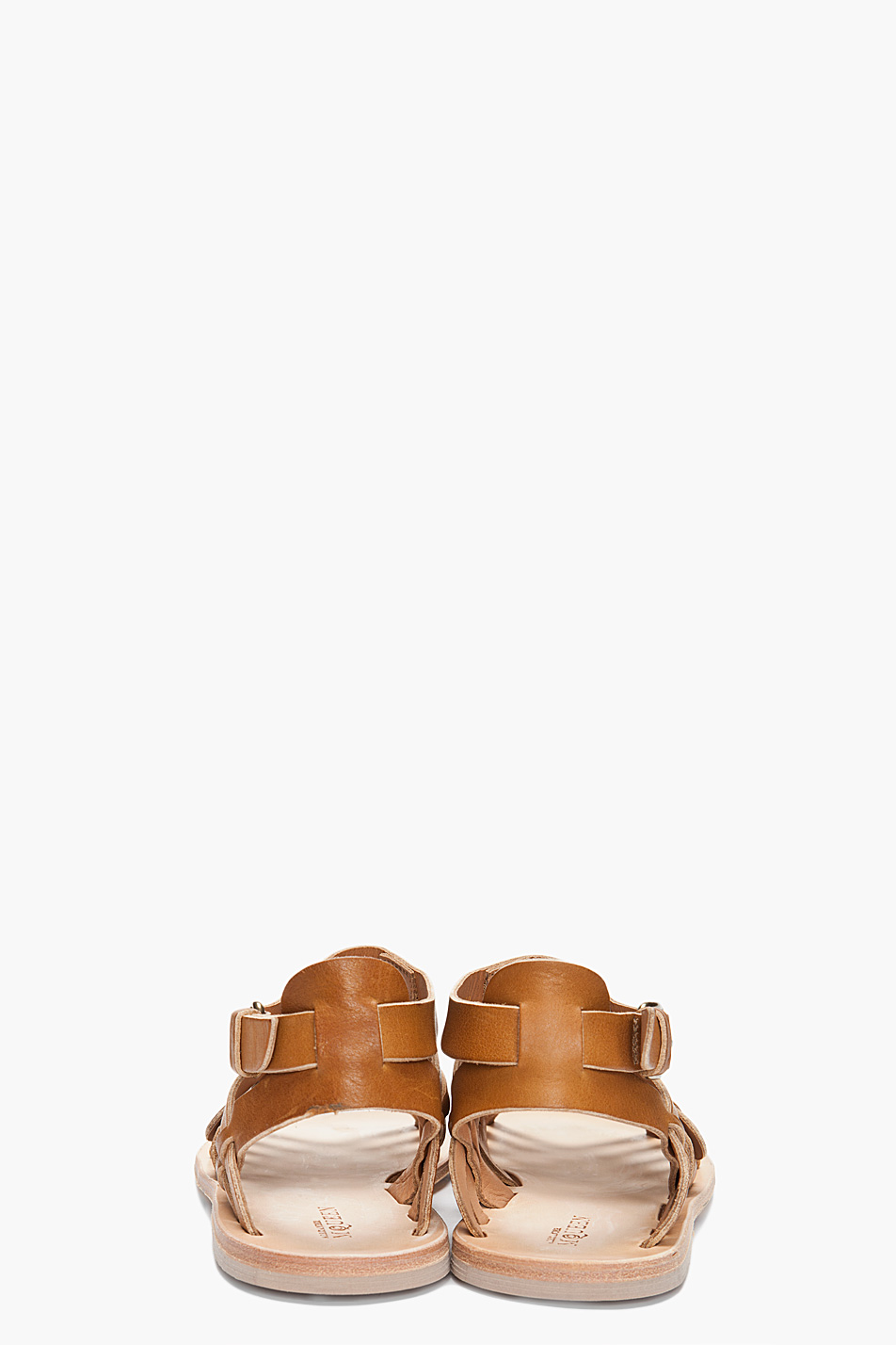 Lyst Alexander Mcqueen Woven Leather Sandals in Brown for Men