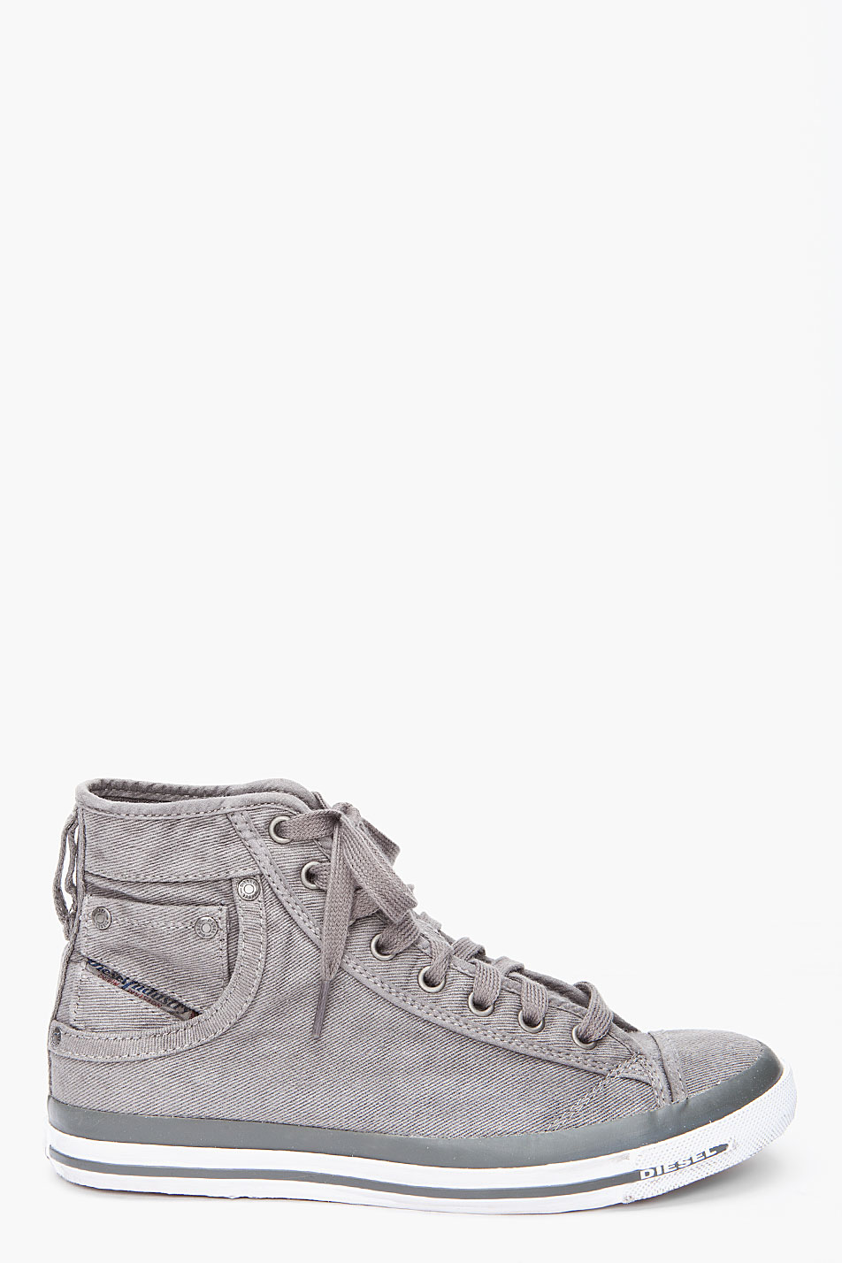 Lyst Diesel Gunmetal Grey Exposure I Sneakers in Gray for Men
