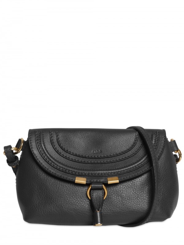 Lyst - Chloé Marcie Small Shoulder Bag in Black