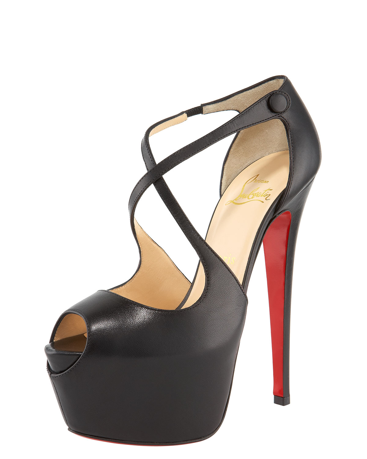 louboutin black platform
