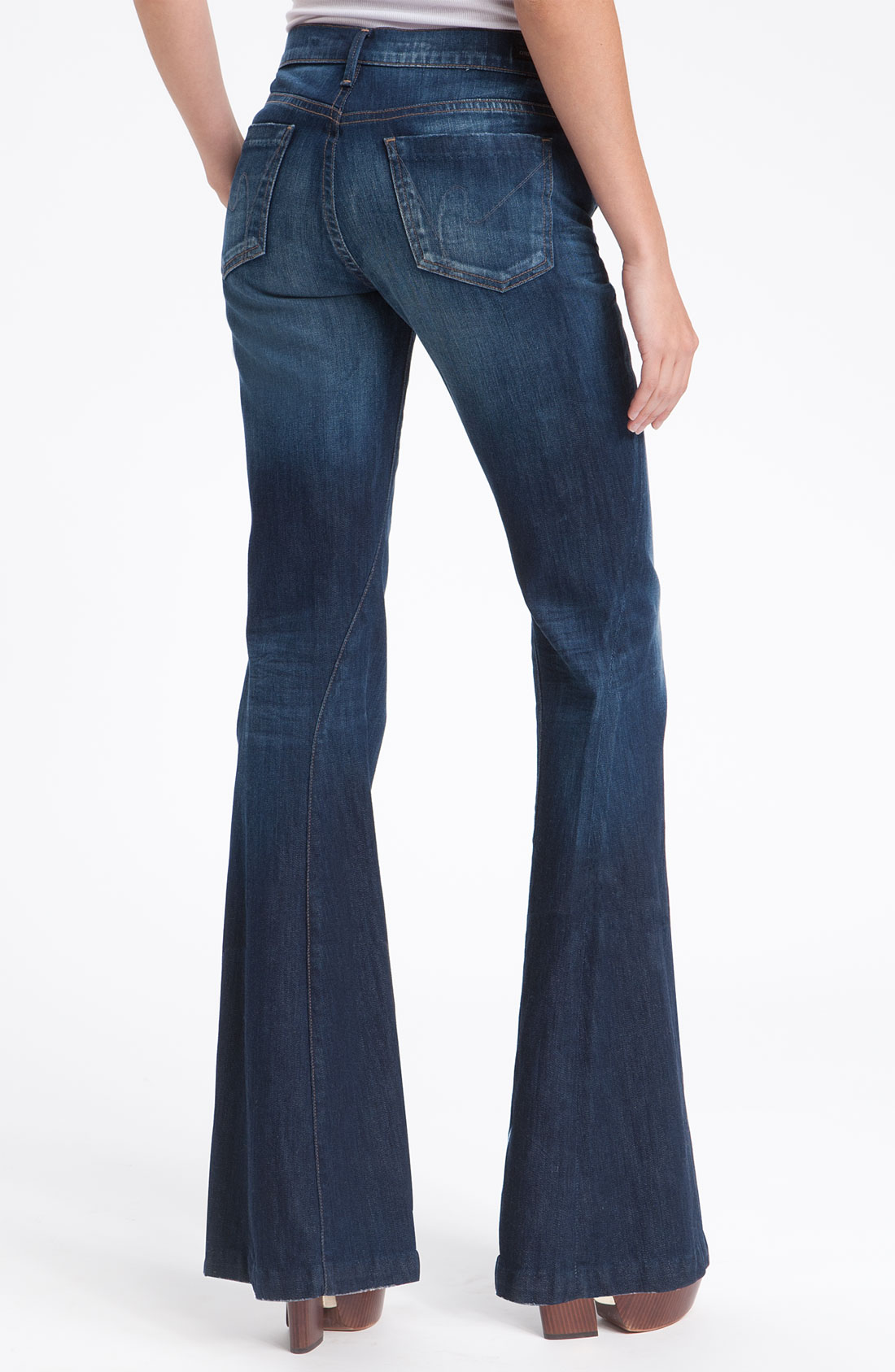 Citizens Of Humanity Charlie Super Flare Leg Jeans in Blue (san marco ...