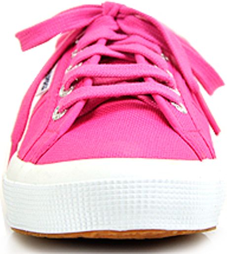 Superga - Fuschia Canvas Platform Sneaker in Pink (fuschia) | Lyst