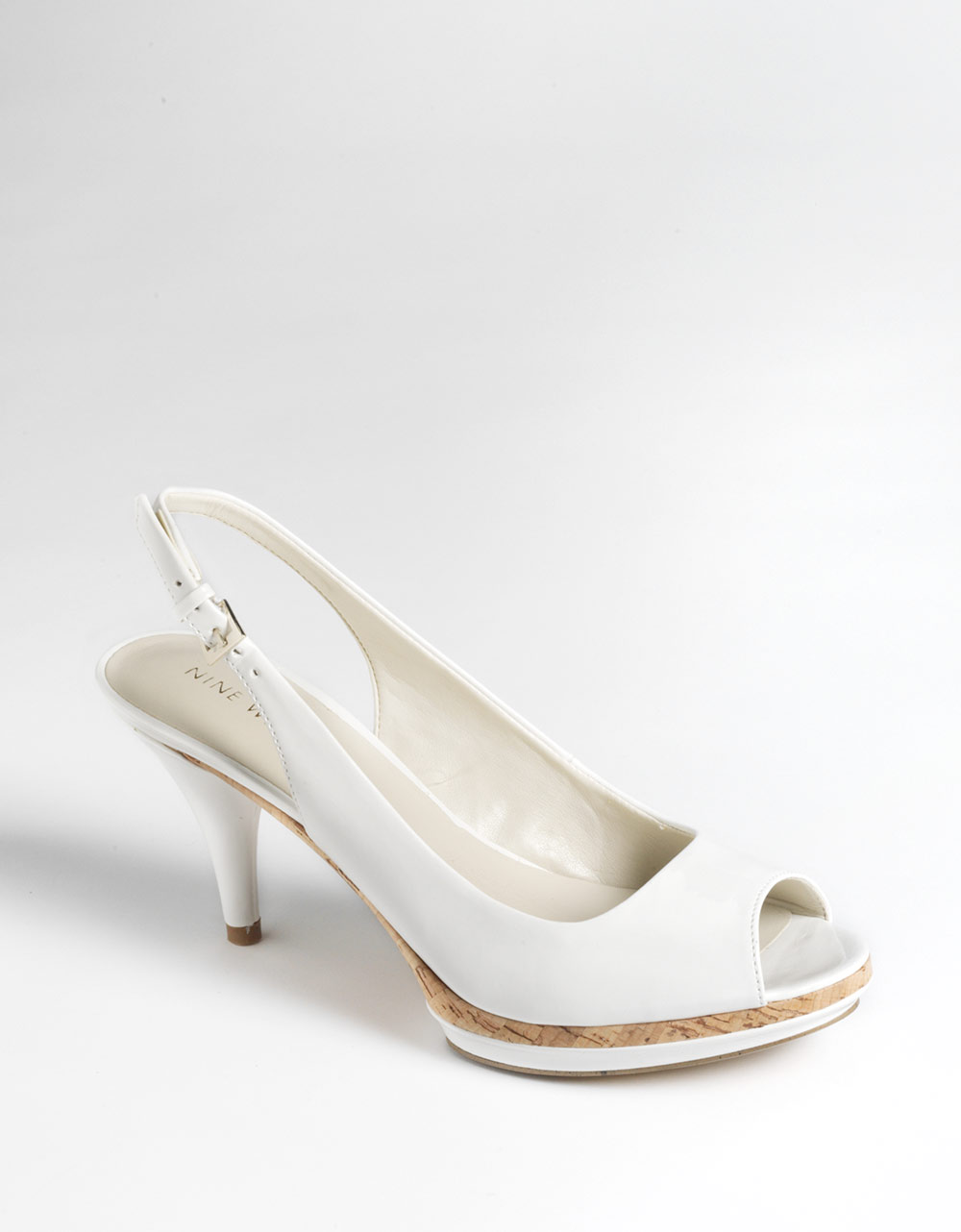 platform peep toe pumps