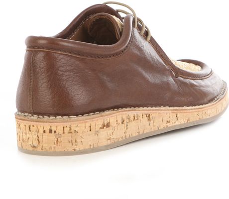 Burberry Prorsum Cork Sole Raffia Lace Up Shoes in Brown for Men | Lyst
