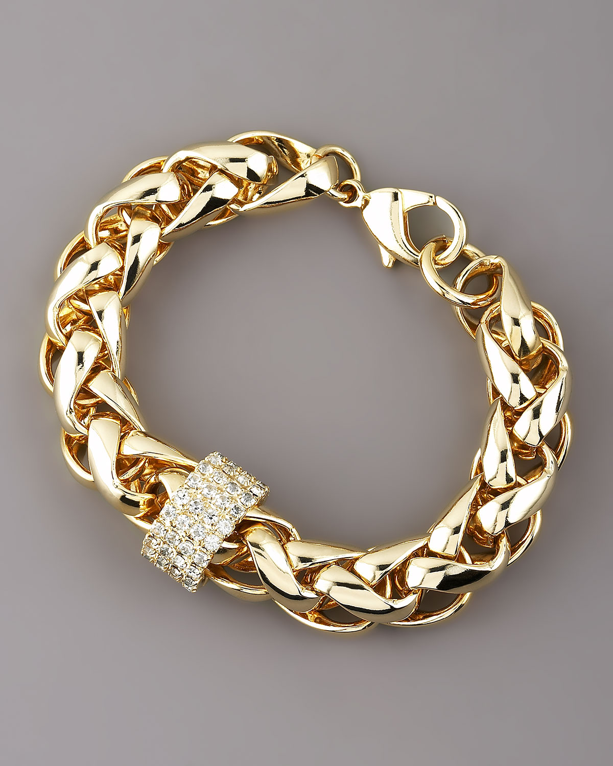 Janis by janis savitt Gold Woven Bracelet, Large in Metallic | Lyst