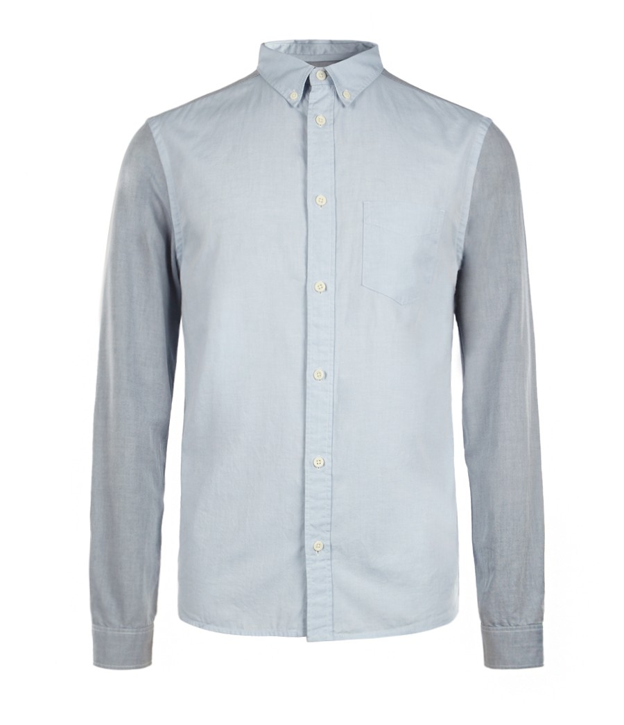 Lyst - Allsaints Emmons Long Sleeved Shirt in Gray for Men