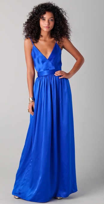 Lyst One By Babs Bibb Maxi Dress In Blue Gallery