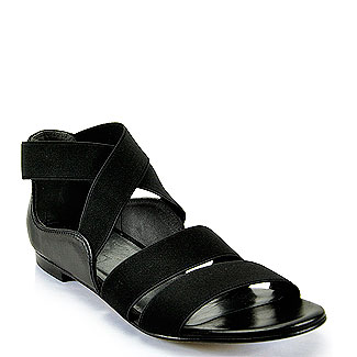 stuart weitzman black flat sandals