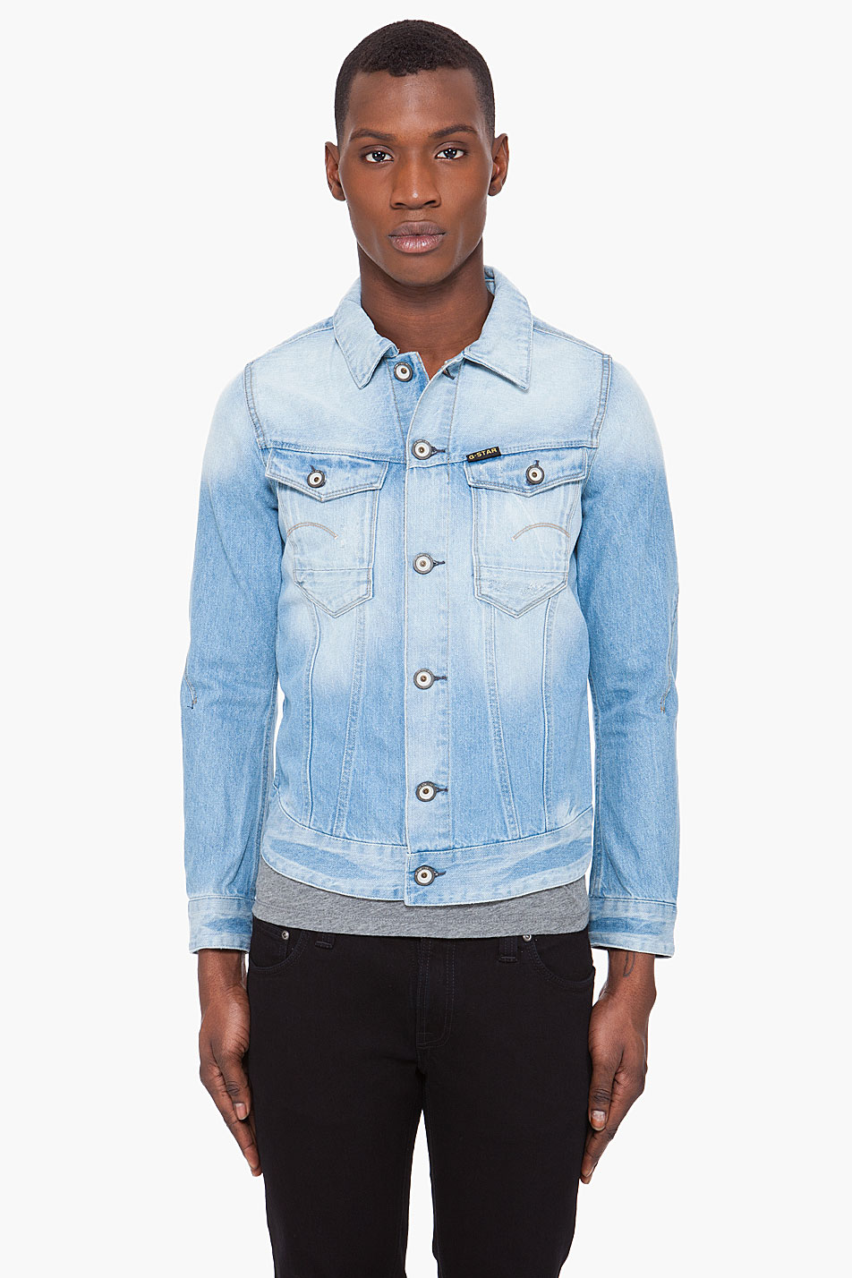 Lyst - G-Star Raw Faded Arc Denim Jacket in Blue for Men