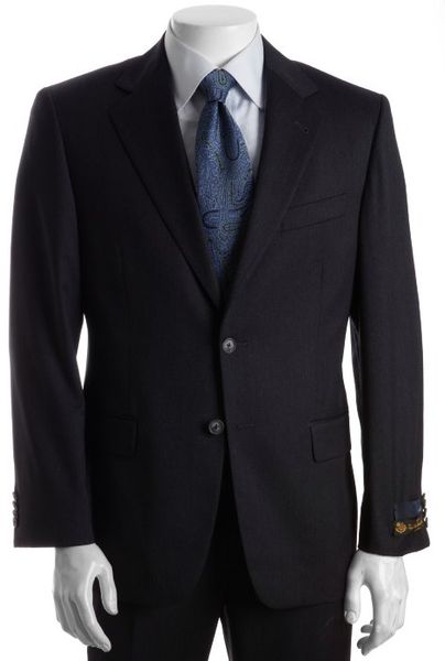 Joseph Abboud Super 120s Loro Piana Wool 2-button Signature Suit with ...