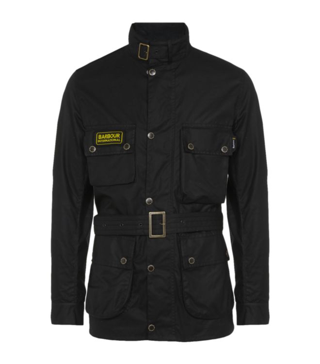 Barbour Black Streak International Jacket in Black for Men | Lyst