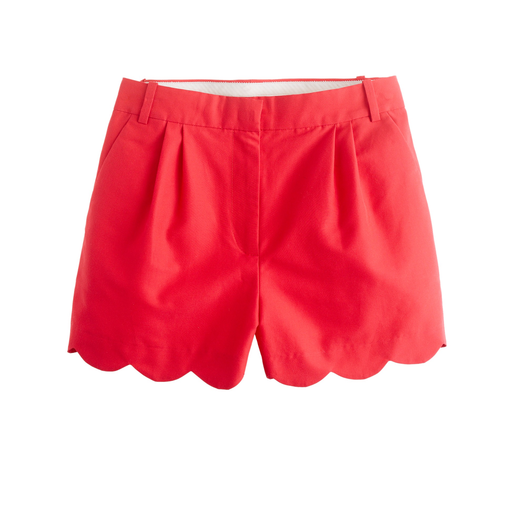 Lyst - J.Crew Scalloped Short in Red