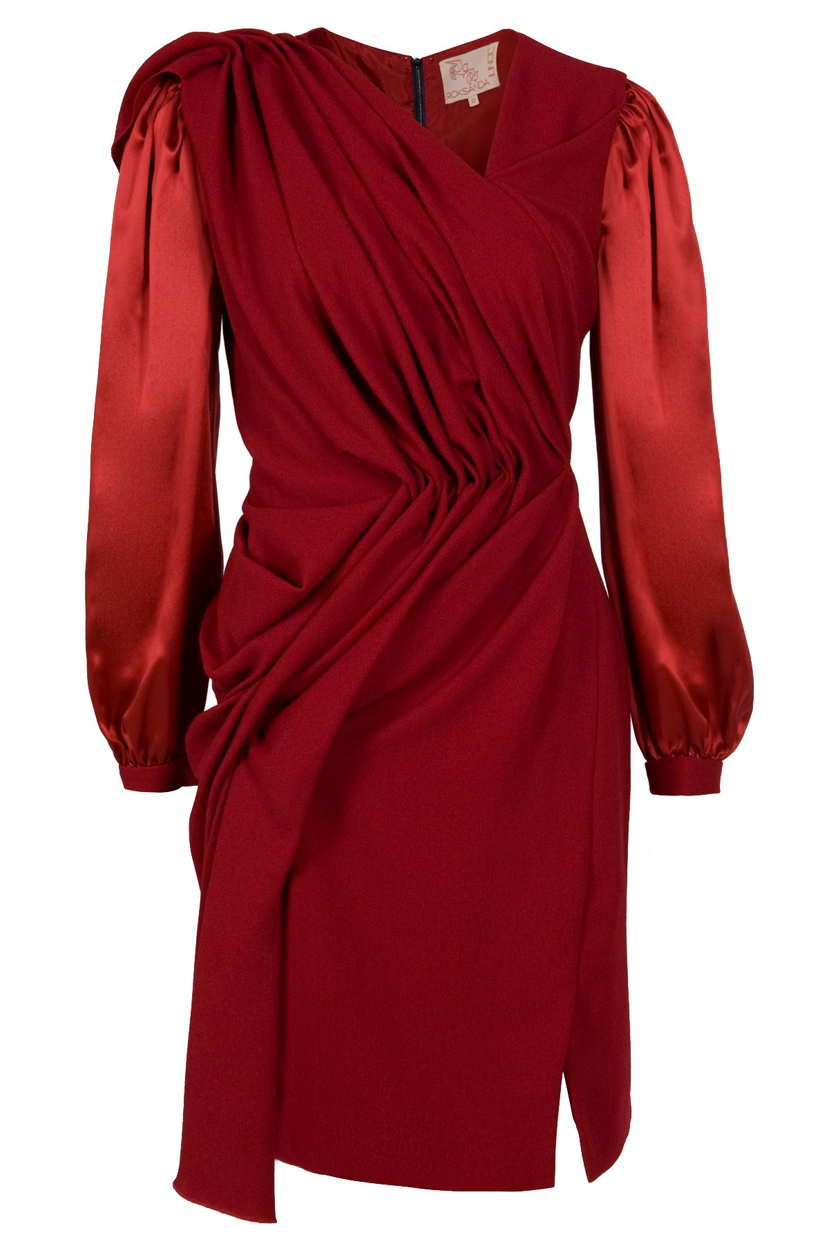 Roksanda Ruched Detail Dress in Red | Lyst