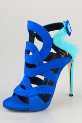 Dior Stiletto Sandal in Blue | Lyst