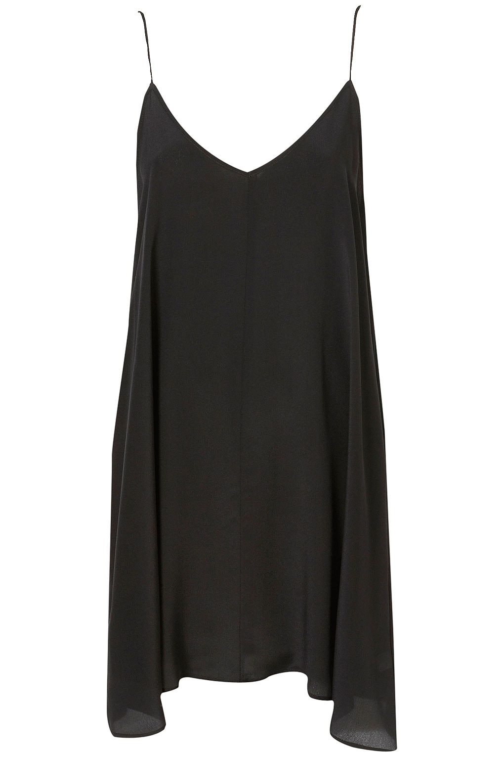 Lyst - Topshop Swing V Slip Dress By Boutique in Black