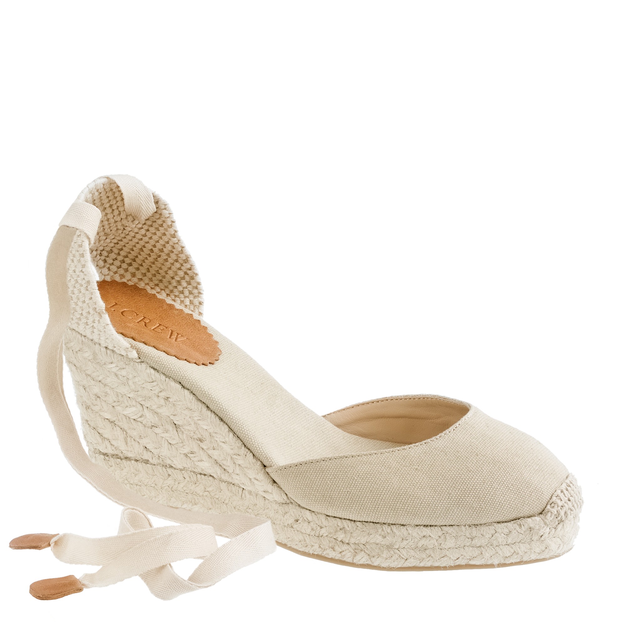 Lyst J.Crew Sardinia Wedge Espadrilles in Natural