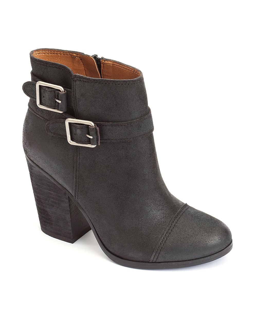 Lucky Brand Laureen Buckle Ankle Booties* in Black | Lyst