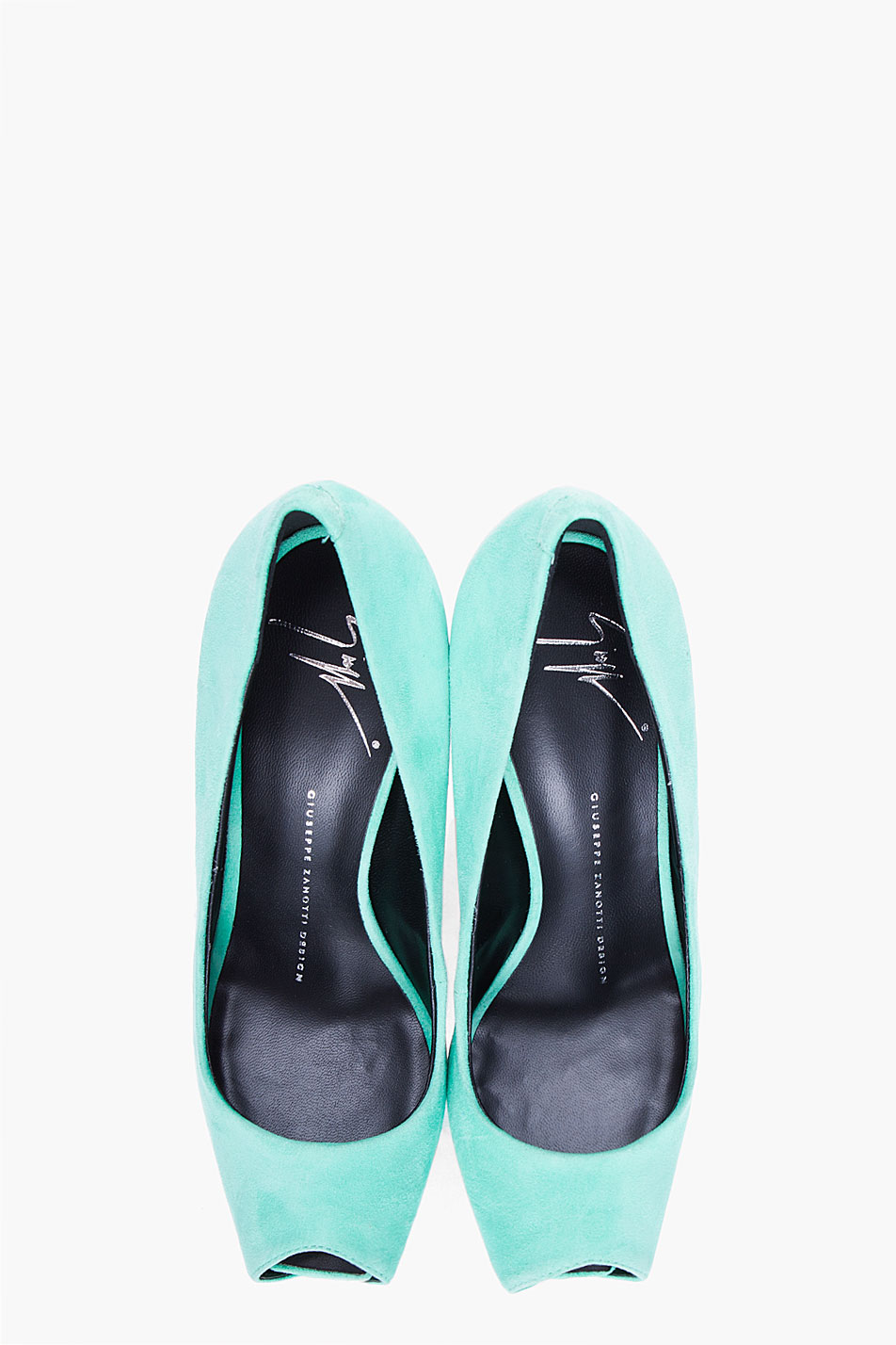 giuseppe zanotti green heels
