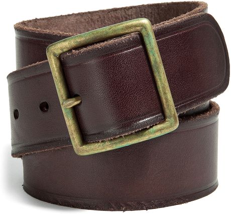 Polo Ralph Lauren Dark Brown Leather Belt in Brown for Men | Lyst