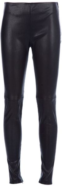 Balenciaga Leather Legging in Black | Lyst
