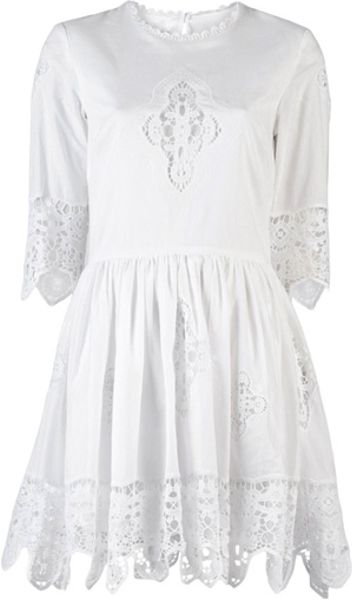 By Malene Birger Salisa Lace Dress in White | Lyst