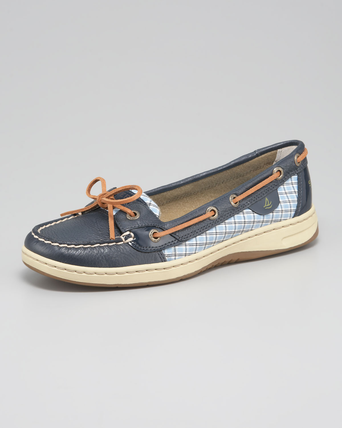 Lyst Sperry TopSider Angelfish Plaid Detail Boat Shoe in Blue