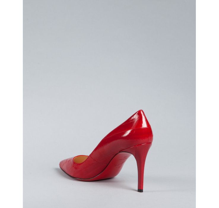 christian louboutin Pigalle pumps Red and nude patent leather ...