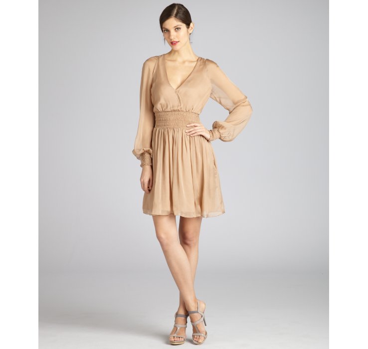 Silk Smocked Dress
