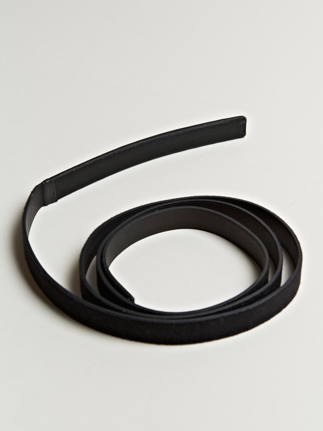 Maison Martin Margiela Leather Velcro Belt in Black | Lyst