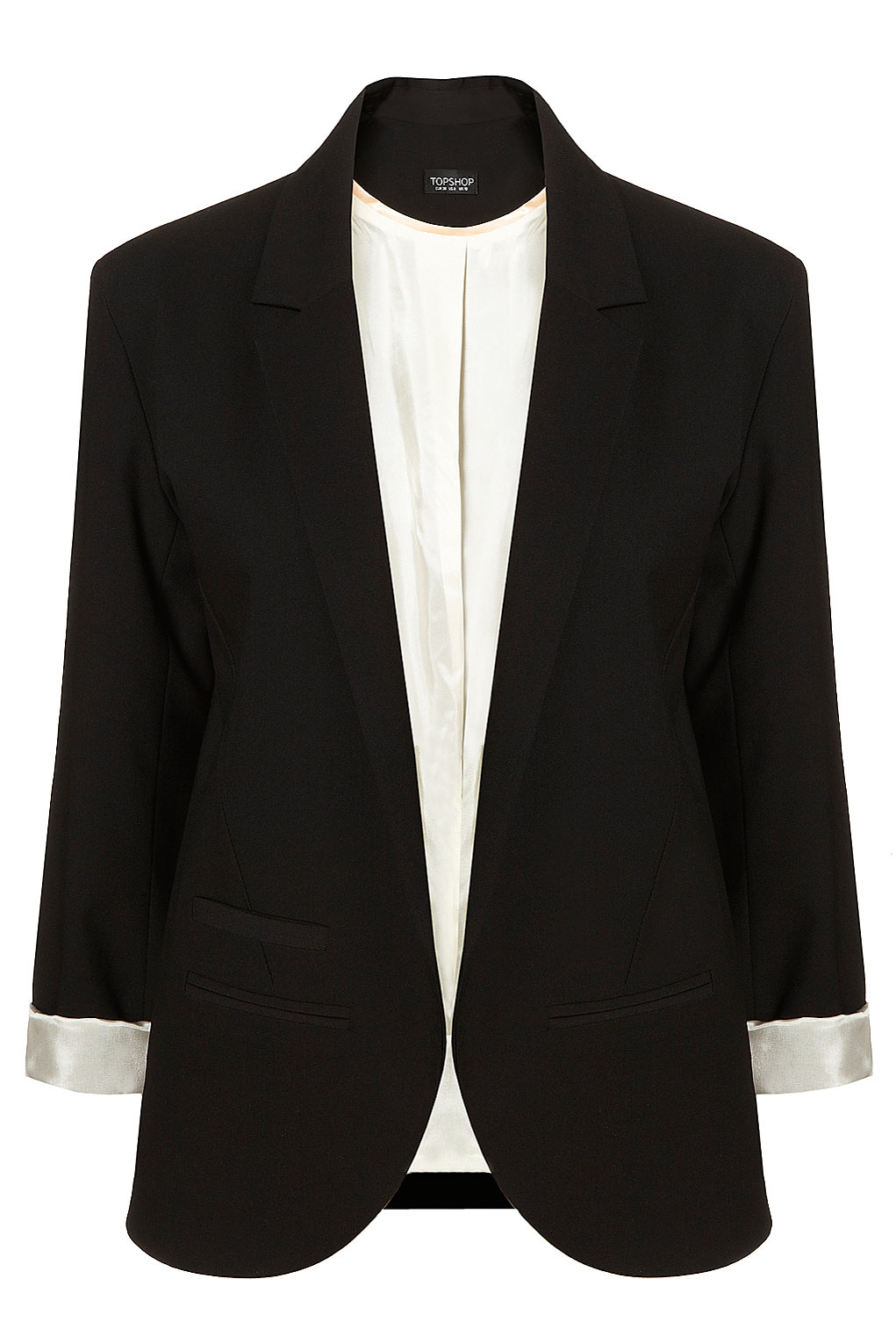 Topshop Black Boyfriend Blazer in Black | Lyst