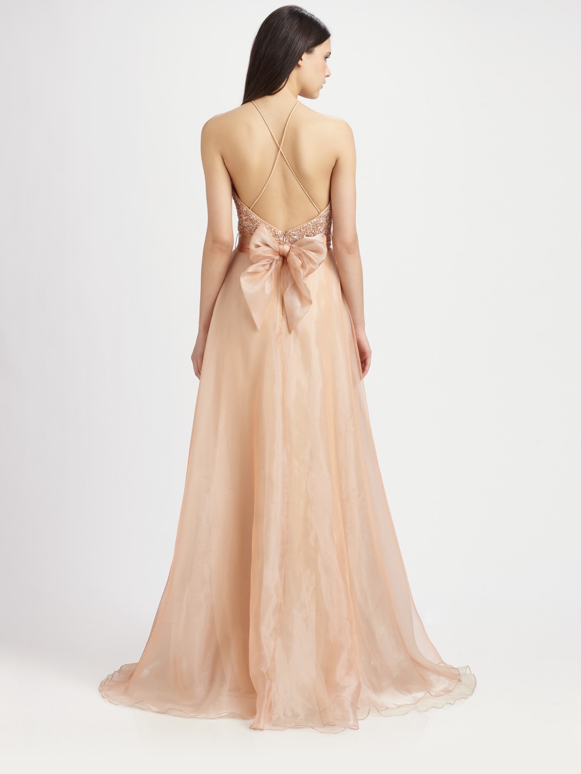 organza styles for gown