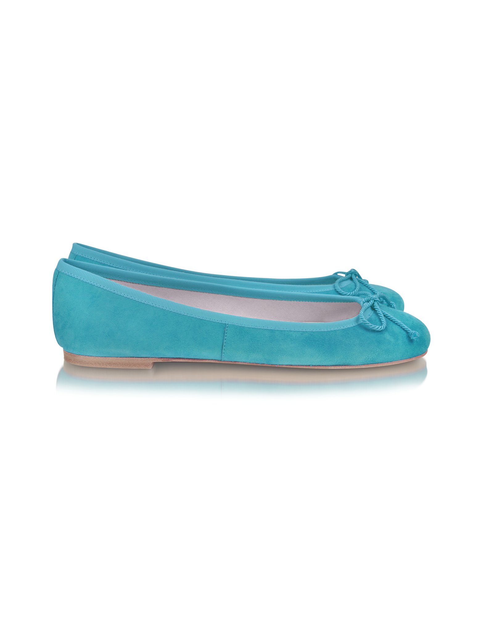 Lyst - Pretty Ballerinas Turquoise Suede Ballerina Shoes in Blue