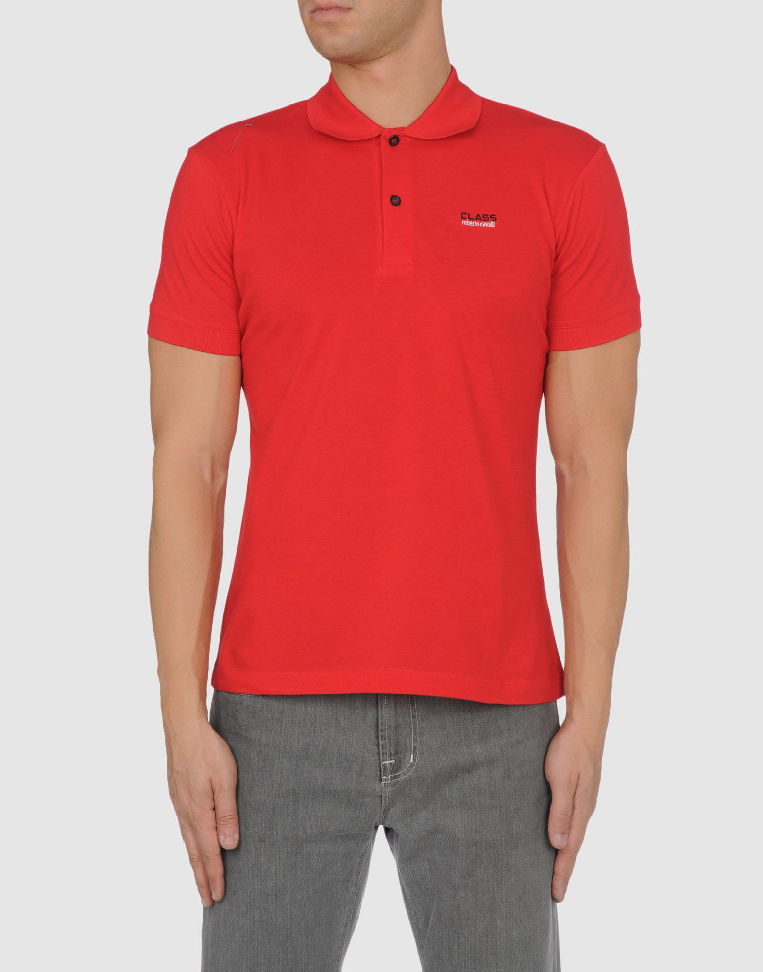 Class Roberto Cavalli Polo Shirts in Red for Men | Lyst