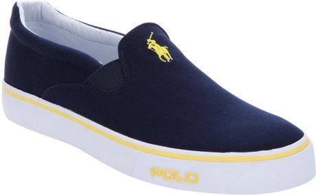 Polo Ralph Lauren Slip On Sneaker in Blue for Men | Lyst