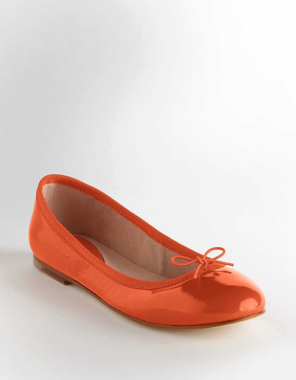 Bloch Patent Leather Ballet Flats In Orange Lyst 