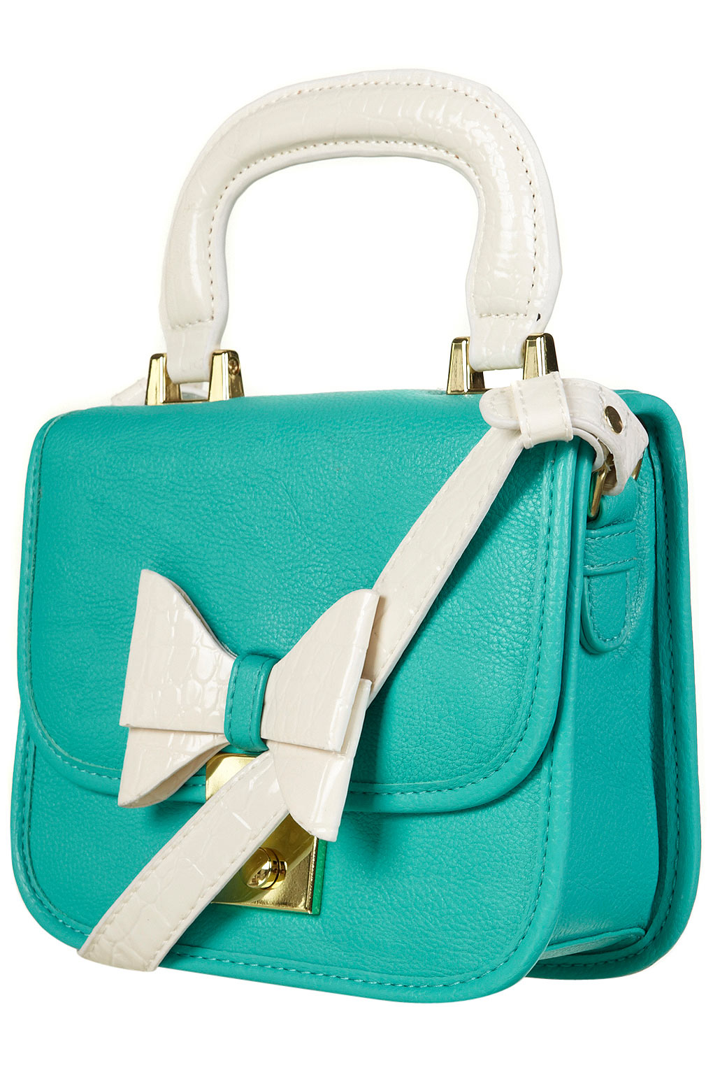Turquoise Lady Bow Bag in Green Lyst
