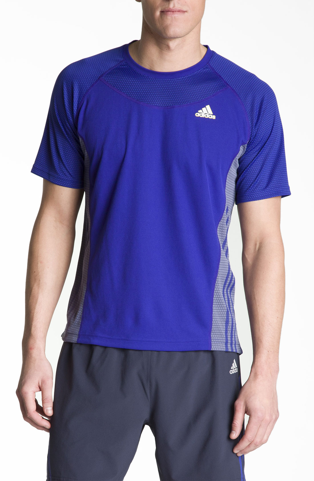 Adidas Supernova Tshirt in Blue for Men (prime ink blue/ steel/ yellow ...