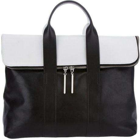 3.1 Phillip Lim Monochrome Bag in White (black) | Lyst