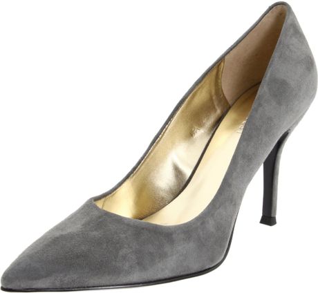 Nine West Womens Flax Pump in Gray (grey suede) | Lyst