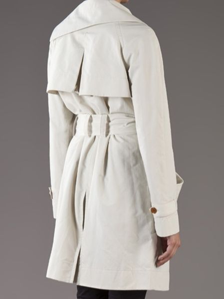 Vivienne Westwood Red Label Waterproof Mac Trench in White | Lyst