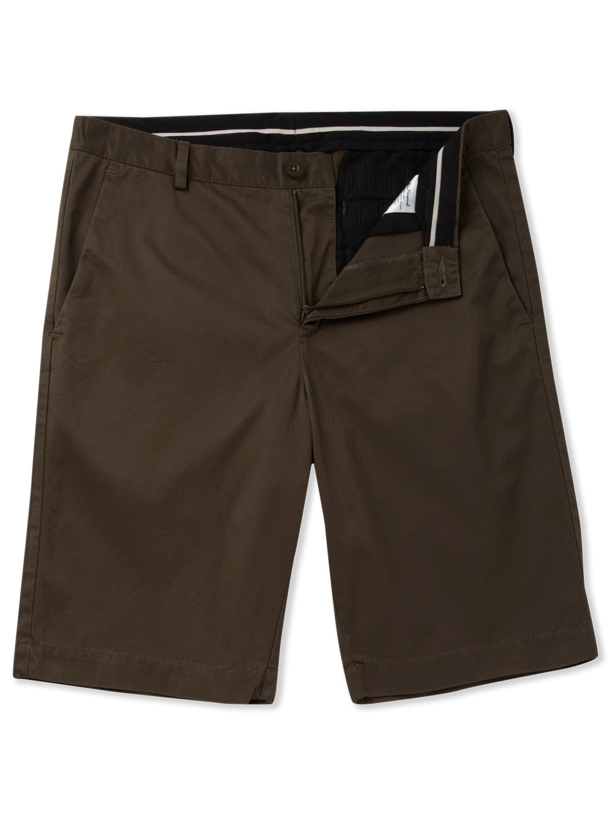 Ben Sherman Flat Front Chino Shorts in Brown for Men (green) | Lyst