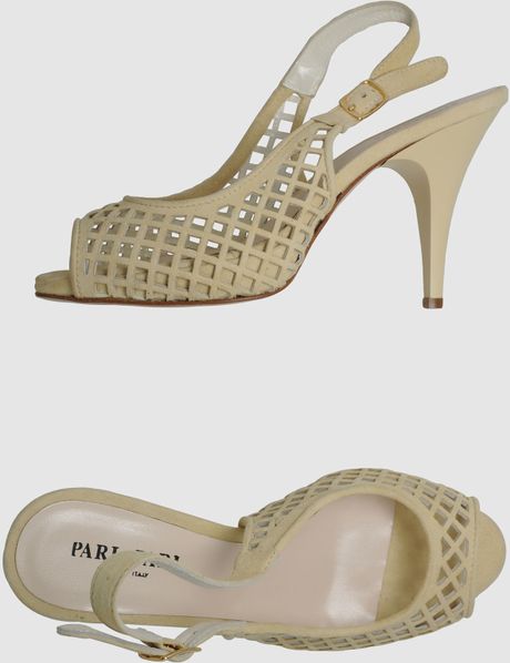 Pari & Pari Platform Sandals in Beige (black) | Lyst