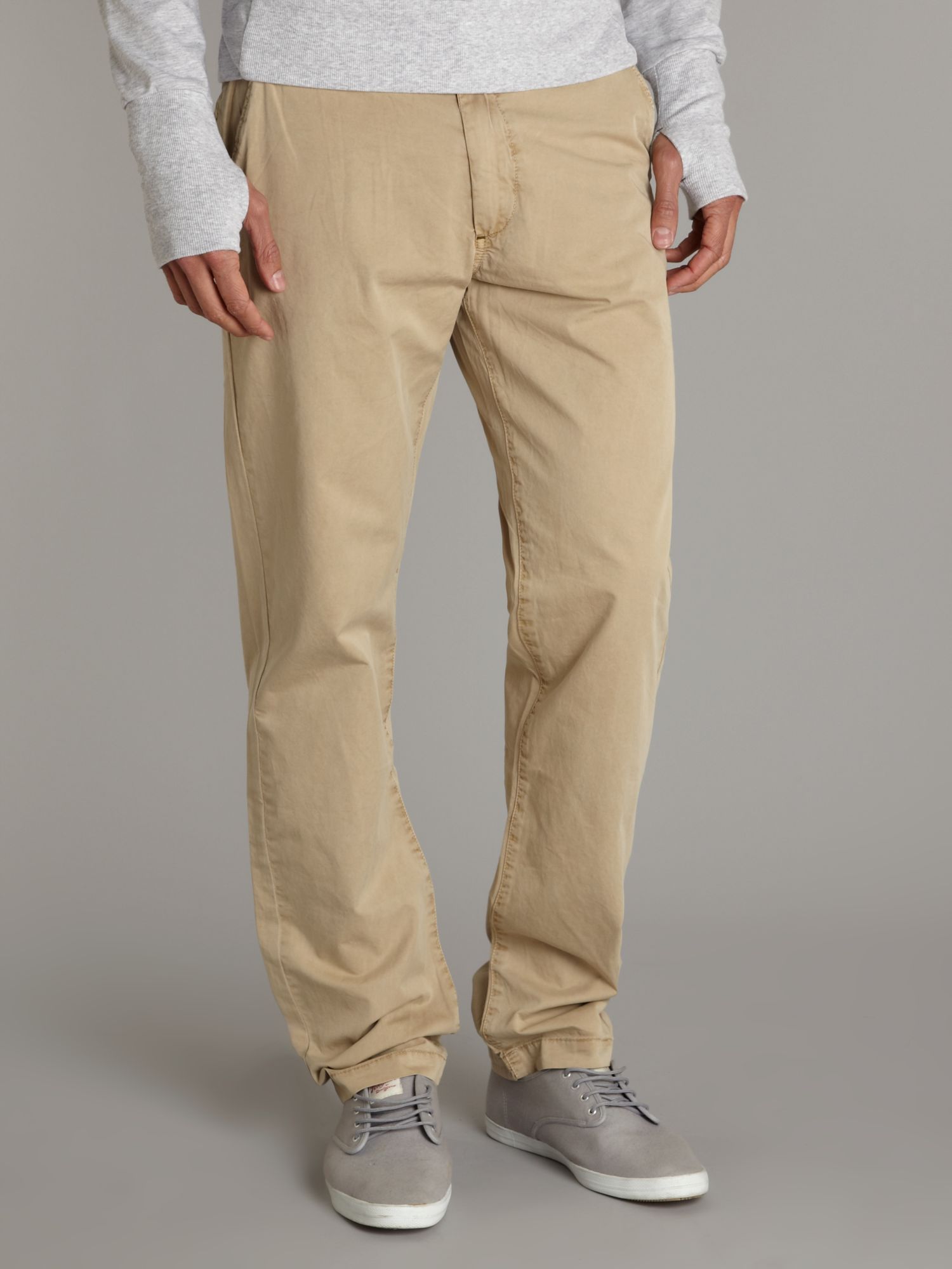 Bench Regular Fit Chino Trousers in Natural for Men | Lyst